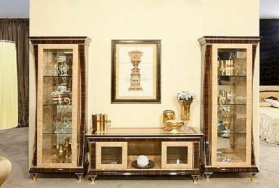 Klassische Italienische Hochglanz Wohnzimmer AXA Möbeln 