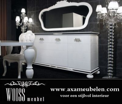 WOISS Möbel hochglanz weiß Avantgarde Exklusive Wohnzimmer in vielen Variationen