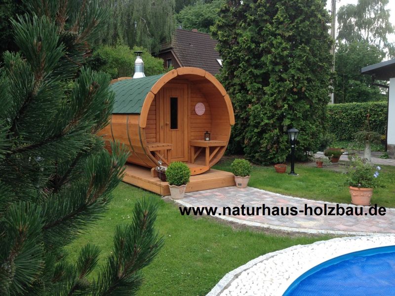 Fasssauna, Saunafass, Gartensauna, Saunapod, Aussensauna, Saunakota, Sauna