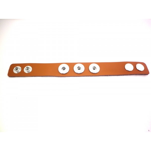 Chunk Click Armband aus echtem Leder in div. Farben Neuware