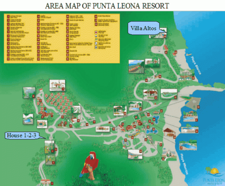 Costa Rica-Ferienwohnung zum Meer-Punta Leona Resort