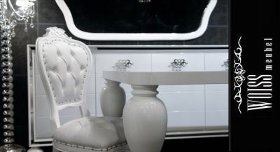 WOISS Möbel hochglanz weiß Avantgarde Exklusive Wohnzimmer in vielen Variationen