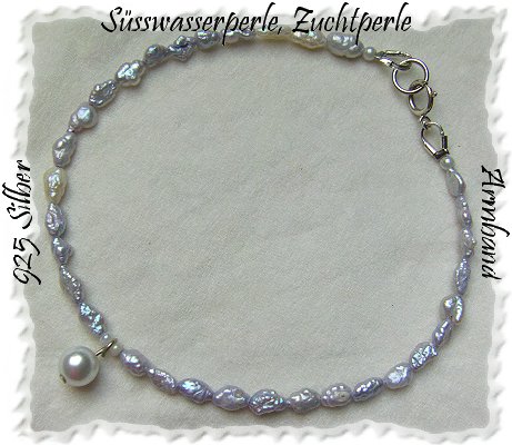 Silberschmuck, Trendy Perlenarmband