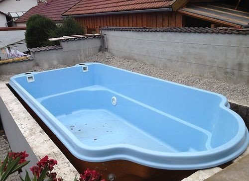 GFK Schwimmbecken Swimming Pool Fertigpool Fertigbecken 6,20 x 3m