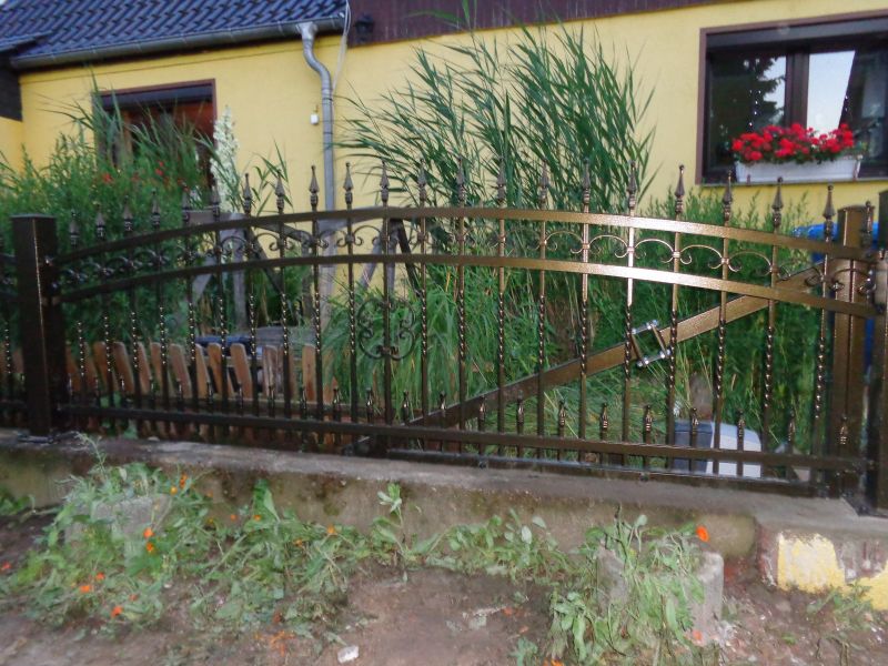 Zaun & Metallzaun & geschmiedete Zaun & Tore mit Antrieb & Pforte aus Polen