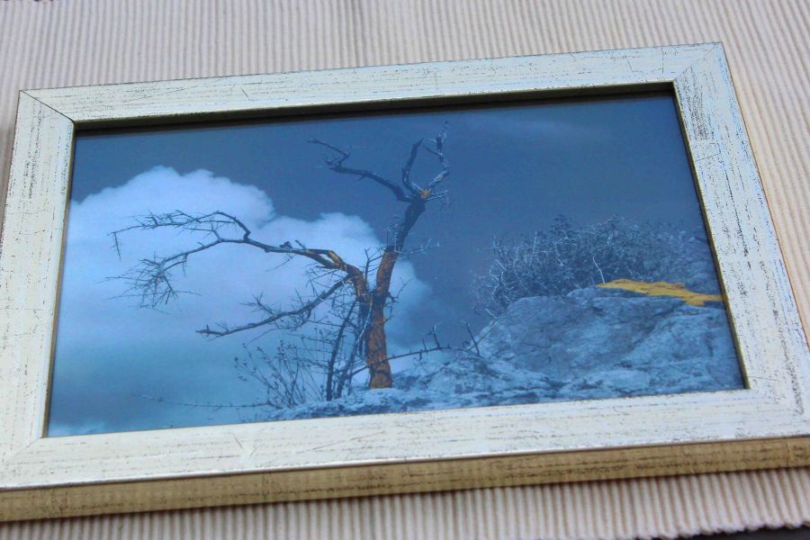 Foto (NEU) Silber-Rahmen (Holz) -- günstig - Top Preis - für die Wand 