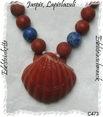 Schmuck, wirkungsvolle Muschelhalskette