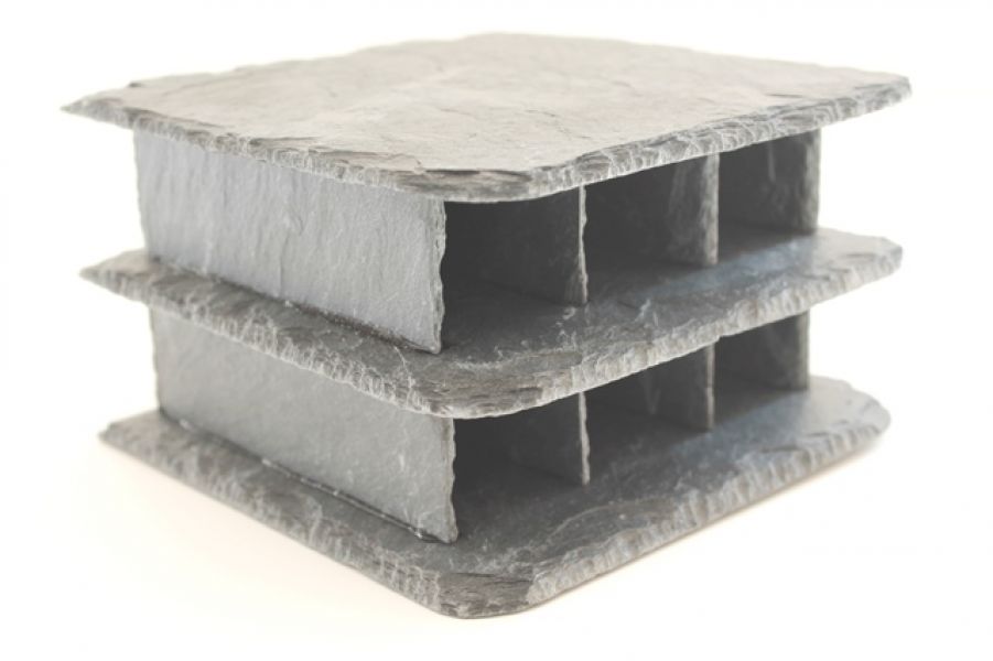 6er Schieferhöhlen / Welshöhlen für L134 / L46 Welse im Aquarium