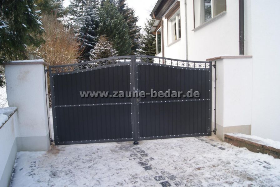 Stabmattenzaun, Schmiedeeisernezaun,  Sichtschutz aus Polen