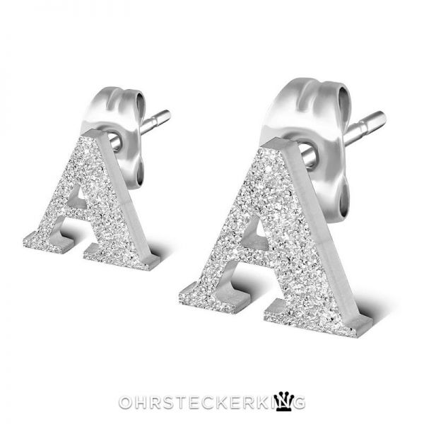 Ohrstecker Edelstahl Buchstaben