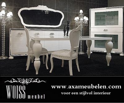 WOISS Möbel hochglanz weiß Avantgarde Exklusive Wohnzimmer in vielen Variationen