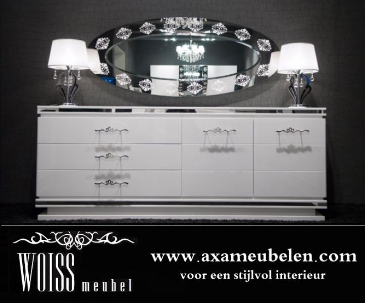TOP Angebot WOISS Möbel Wohnzimmer Einrichtung Hochglanz weiß